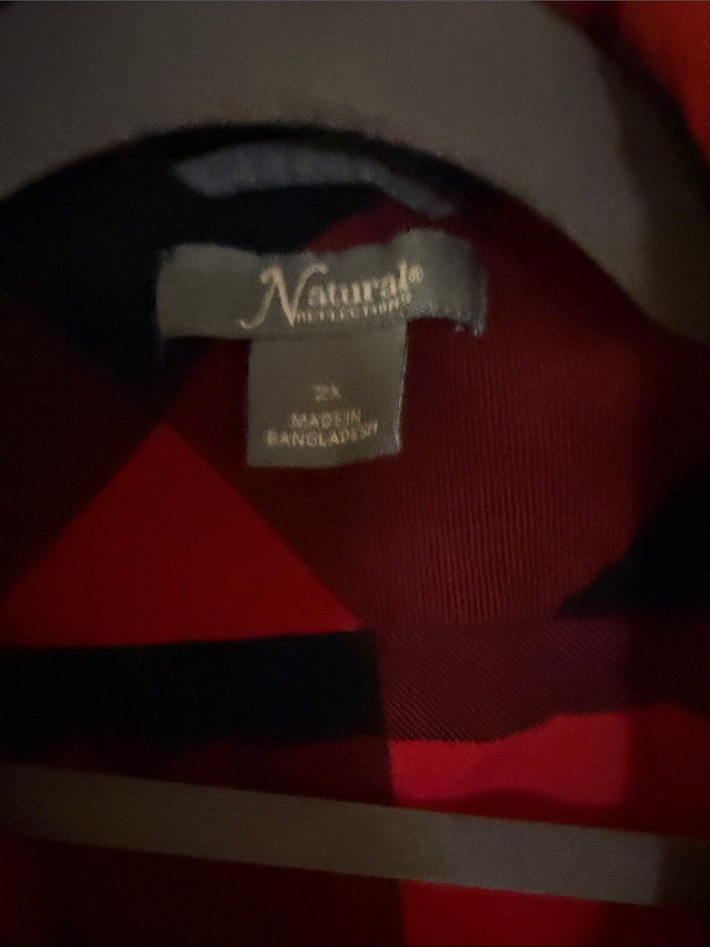 Naturalizer Men’s Red and Black Plaid Crewneck Sweater